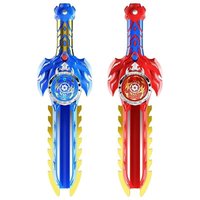 Creative Light Up Gyro Sword Launcher Set, Battle Spinning Top Sword Toy, Fighting Gyro Toys Gift For Boys Interactive