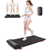3-in-1 Under Desk Treadmill Walking Vibration Pad with Remote Control-Quiet Compact Portable Exercise Machine for Office & Home