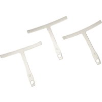 9Pcs Guitar Under String Radius Gauge Silver Stainless Steel Neck Notched Straight Edge Builder Measure Guitar Gauge Tools