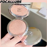 FOCALLURE Highlighter Bronzer Cream Monochrome Highgloss Giltter Long Lasting Natural Matte Concealer Contouring Makeup