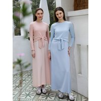 AP SS25 Women Wrap Ribbed T-shirt Lady Blend Slip Dress 5 Color