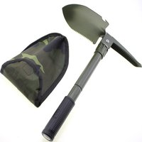 Multifunctional Foldable Stainless Steel Outdoor Car Engineer Shovel Trumpet Size Fishing Gear