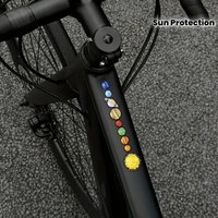 AliExpress NONE 2PCS/SET Solar System Planet Bike Sticker, Waterproof Vinyl Decal for Bicycle Frame Handlebar