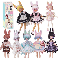In Stock Ufdoll Mini Tea Party Series Box 1/6 Movable Bjd Mini Tea Drink Series Doll Limited Model Girl's Birthday Gift Toy
