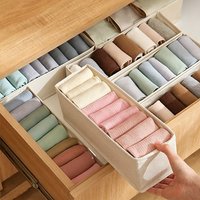 Cabinet Drawer Underwear Organizer Wardrobe Clothes Organizer Socks Bra Clothing Storage Boxes Bedroom Pants Socks Organizers