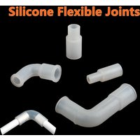 1~5PCS Silicone Flexible Joints Hard Pipe Reducing Direct Elbow Soft Fittings Elastic Right Angle Joints Hose Water Connector