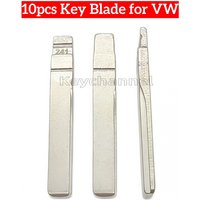 10pcs HU162 Car Remote Key Blade 241# Flip Blank HU162t left Side Blade for Golf Jetta Seat Skoda MQB48 MQB49 Key for KD VVDI