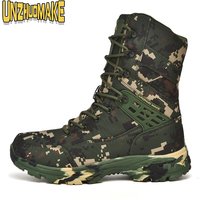 Men's Camouflage Tactical Boots Desert Waterproof Work Safety Shoes Mountaineering Shoes Ankle Boots Men's Outdoor Boots