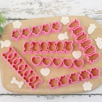 Fish Shaped Treats Cookie Cutters Plastics Small Bone Baking Mold Mini Goldfish Dog Paw DIY Cake Mould Pet Baking Tools