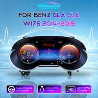12,3'' 1920*720 HD LCD Tachometer-Cluster für Mercedes Benz A GLA CLA W176 W117 C177 X156 Infiniti QX30 Baujahre 2014-2019 Ntg 4.5 5.0 Auto-Armaturenbrett Instrumententafel Cockpit