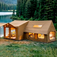 Newest Combine Outdoor Waterproof Inflatable Tent for Camping House With Stove Hole