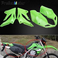 For Kawasaki KLX 250 300 Plastic Plate Enduro Motorcycle Fairing Front Rear Side Covers Guard Dirt Bike Motocross Accessories
