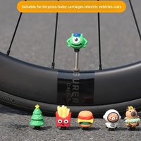 Bicycle Air Nozzle Cap Cover Road Bike Mountain Bike Valve Core Decoration Small Accessories Children's Car Accessories