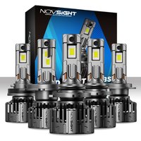 Novsight T24 LED Headlight Bulb H4 9003 H7 H11 9005 9006 9012 130W 28000LM 6500K Super Bright LED Lights for Car High/Low Beam
