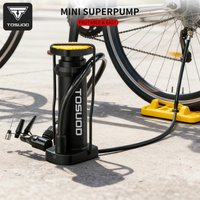 TOSUOD Foot Pump Portable High Pressure Bicycle Air Pump Universal For Presta, Schrader And Dunlop Valves