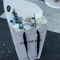Trendy Gift Floral Tote Bags Souvenir Gift Bags Bouquet Packaging Bags Creative High-Fashion Floral Design Florist Shop