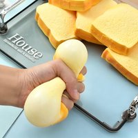 New Squishy Toast Bread Hamburger Biscuit Pinch Fidget Toys Soft Slow Rebound Funny Food Simulation Tension Sensory Plaything