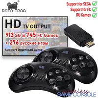 DATA FROG Wireless Game Console for Sega Genesis, Game Stick, HDMI-compatible, 900 + Game for Sega Mini/Mega Drive, 16 Bit, MD