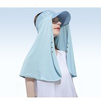 Summer Thin Ice Silk Sunscreen Mask, Sunshade, Breathable, Anti-ultraviolet, Cycling Neck Protection, Sunscreen Veil, Outdoor