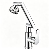 Universal Mechanical Style Faucet High-Quality Kitchen Bathroom Sink Mixer Tap with Hot And Cold Water Mixing Function