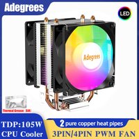 CPU Air Cooler X79 X99 3Pin PWM 4Pin Quiet Processor Cooling Fan For Intel LGA 1151 1155 1200 1700 2011 AMD AM3 AM4 PC Radiator