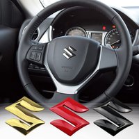 4.45cm Metal Car Steering Wheel Logo Badge Sticker for SUZUKI Swift Jimny Grand Vitara Alto SX4 Alivio Samurai Emblem Decoration