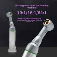 Dental 10:1/16:1/64:1 Contra Angle Handpiece 60° Reciprocating Hand Engine Files Head Low Speed Endodontic Rotary Equipment