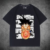 2026 Summer Dragon Ball T-shirt Goku Manga Panel Print For Boys Girls Retro Casual Tee for Kids 3-12Y
