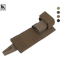 KRYDEX Tactical MOLLE Radio Antenna Relocation Pouch Airsoft Vest Radio Antenna Fixing Pouch Holder Carrier