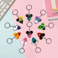 1pc Disney New Mickey Mouse Head Keychain—A Creative and Fun Accessory for Bags and Car Keys—An Ideal Gift Choice