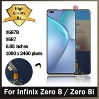 6.85" Tested X687 LCD For Infinix Zero 8 / Zero 8i LCD X687 X687B Display Touch Screen Digitizer Assembly Replacement