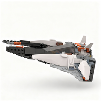 218pcs MOC Interstellar Fighter Space Model Building Blocks Construction Toy Christmas Gifts DIY Creative Idea Education Brick