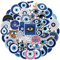 52-Piece Mystical Evil Eye Stickers Decorative Decals for Notebooks Phone Cases Backpacks Water Bottles RecordingYourLife Store