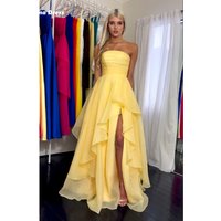 Lena A-line Luxurious Women's Evening Dresses Luxury 2025 Customized Bespoke Occasion Dresses for Special Occasions Side Split