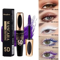 6 Color Mascara Waterproof Fast Dry Eyelashes Curls Extension Make-Up Eyelashes Blue Red Purple Black White Gold Ink Mascara