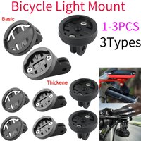 1-3Pcs Mountain Bike Computer Mount Handlebar Computer Holder Front Light For Gopro Connecting Seat For Garmin Camera Fix Base