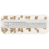 36Pc Herd Ofen Öffnung Conversion Kit Propan Natürliche Gas Messing Jet Brenner Düse 0.3/0.4/0/7/0.8/0.9/1.0/1.1/1.2/1.5/1.7/1,9mm