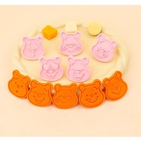 Dsn New Cartoon Cookie Cutter Winnie The Pooh Piglet Honey Pot Cookie and Clay Cutters Creative Three-dimensional Baking Tools