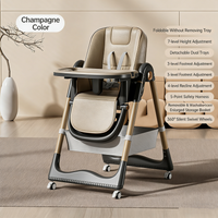 Multi Functional All in 1 Baby High Chair Swings for Infants Foldable Height Adjustment Eco Friendly Washable PU Cushion