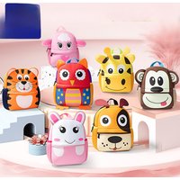 Children's Backpack Kindergarten Baby Cartoon Backpack Three-dimensional Diving Material Lightweight Spine Protection Backpack