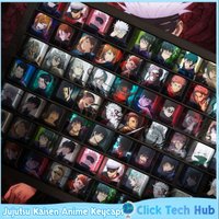 Jujutsu Kaisen Anime Keycaps Dye Sublimation Oem Profile Customization Mechanical Keyboard Keycaps Satoru Gojo Character Design