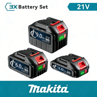 Rechargeable 18V 21V Li-ion Battery for Makita 3.0Ah 6.0Ah 9.0Ah High Capacity Long Lasting Fast Charging Replacement Battery