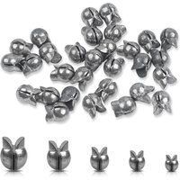 50/100Pcs Removable Split Shot Fishing Weights Sinker Clip On Weights Round Fishing Egg weights Bass lure Fishing Accessories
