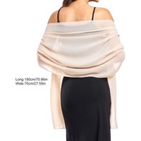 Chiffon Scarf Lightweight Soft Elegant Wedding Shawl Sun Protection for Outdoor Activities Bride Fashion Accessories