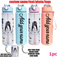 25Oz plastic sports cup custom name pattern suitable for outdoor sports graduation season back-to-school season Halloween Christ