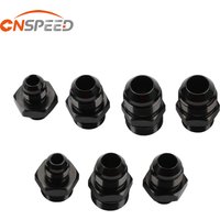 Male Adapter Fitting Black ORB-6 ORB-8 ORB-10 O-ring Boss to AN6 6AN AN8 8AN AN10 10AN 6061-T6 Aluminum Car Flare Fitting Black