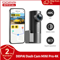 DDPAI Mini Pro 4K Dashcam Ultra-Kompakt 4K UHD NightVIS 5GHz WiFi 6 Superkondensator 24/7 Parküberwachung Auto-DVR
