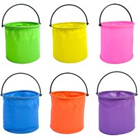 Beach Sand Play Bucket Toy Folding Collapsible Bucket Gardening Tool Outdoor Sand Pool Play Tool Toy Kids Summer Favor Dropship