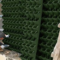 2/3 Holes Wall Flowerpot Self Watering Plastic Vertical Planter Drainage Holes Ventilated Plants Grow Container Vertical Garden
