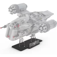 Clear Display Stand for Lego Razor Crest 75292, 5MM Acrylic Stand for Lego 75292 (No Model Set Included)